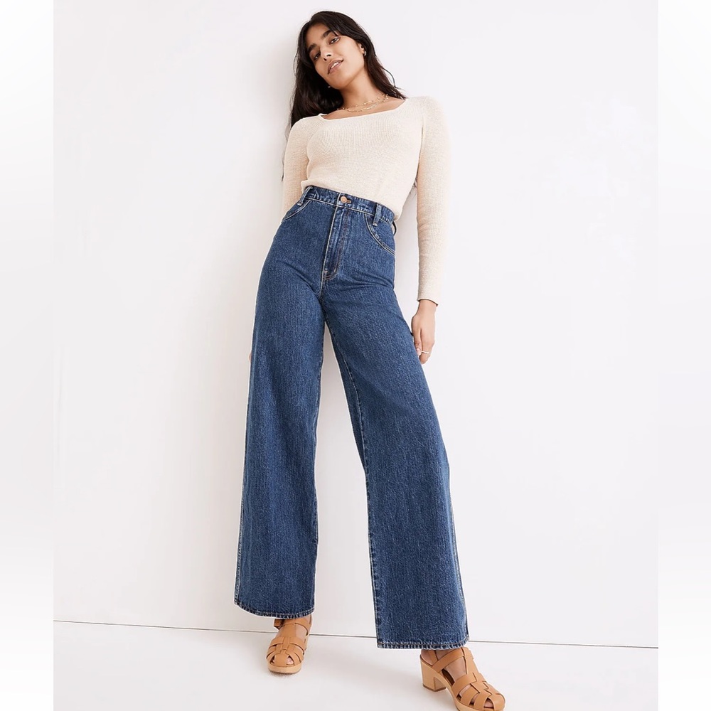 ISO: Superwide-Leg Jeans in Airley Wash: Workwear Edition sz 31 or 32